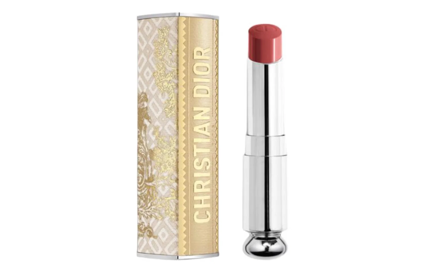 Женская помада с увлажняющим кремом, модель 558 Bois De Rose White Peach Lotus Root Powders, DIOR, Christmas Limited Edition