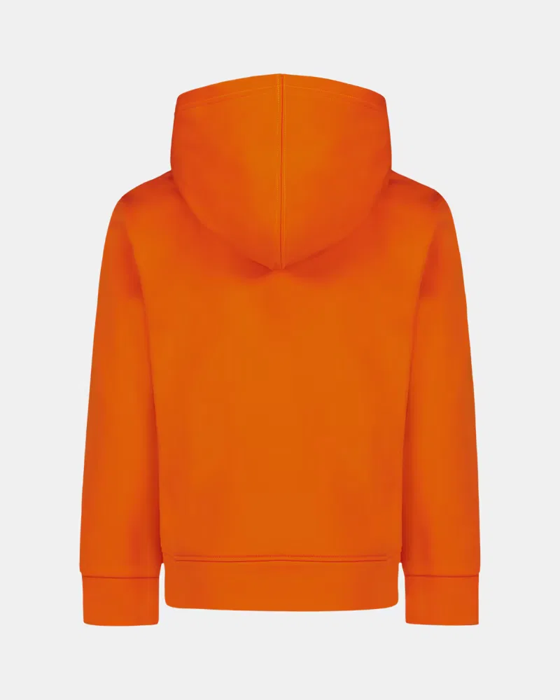 Худи для мальчиков из пике-флиса с выпрессованным логотипом UA Logo Emboss UnderArmour, Outrageous Orange — фото 3