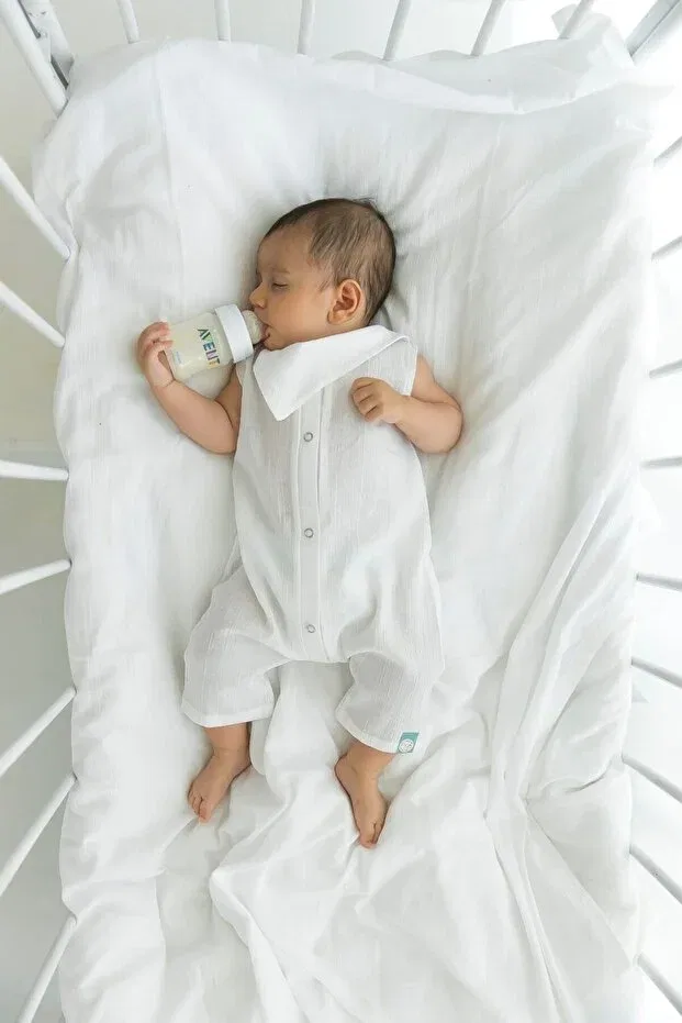 Детский комбинезон для новорожденных хлопковый Beyzbaby, White