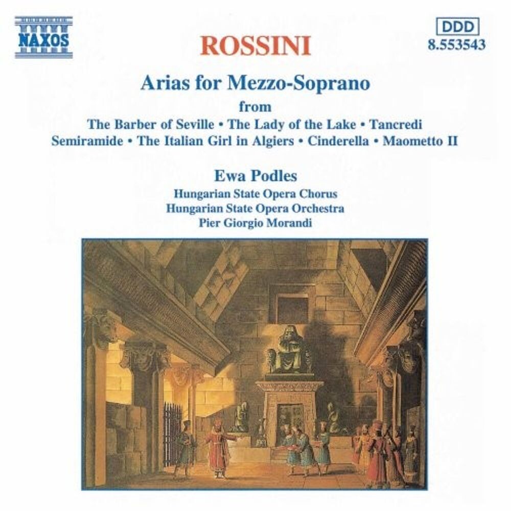 

Диск CD Rossini: Arias for Mezzo-Soprano - Gioachino Rossini, Pier Giorgio Morandi, Ewa Podles, Hungarian State Opera Orchestra, Hungarian State Opera Chorus