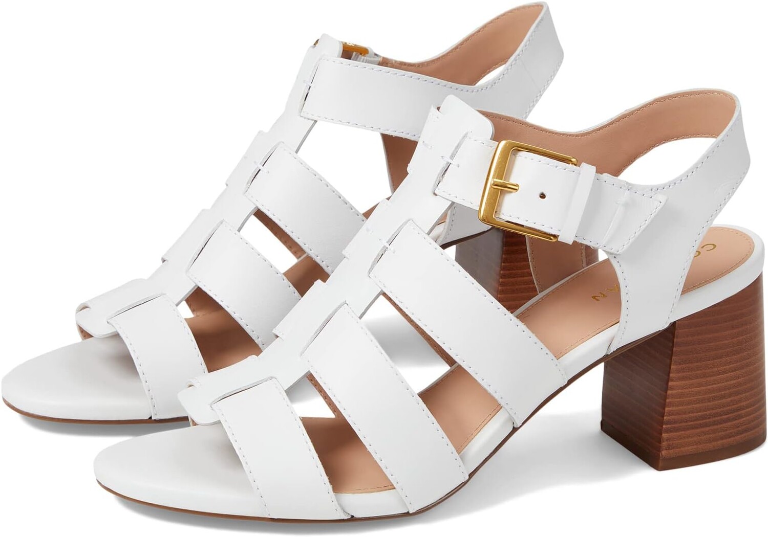 

Босоножки Josie Fisherman Sandal 65 mm Cole Haan, цвет Optic White Leather