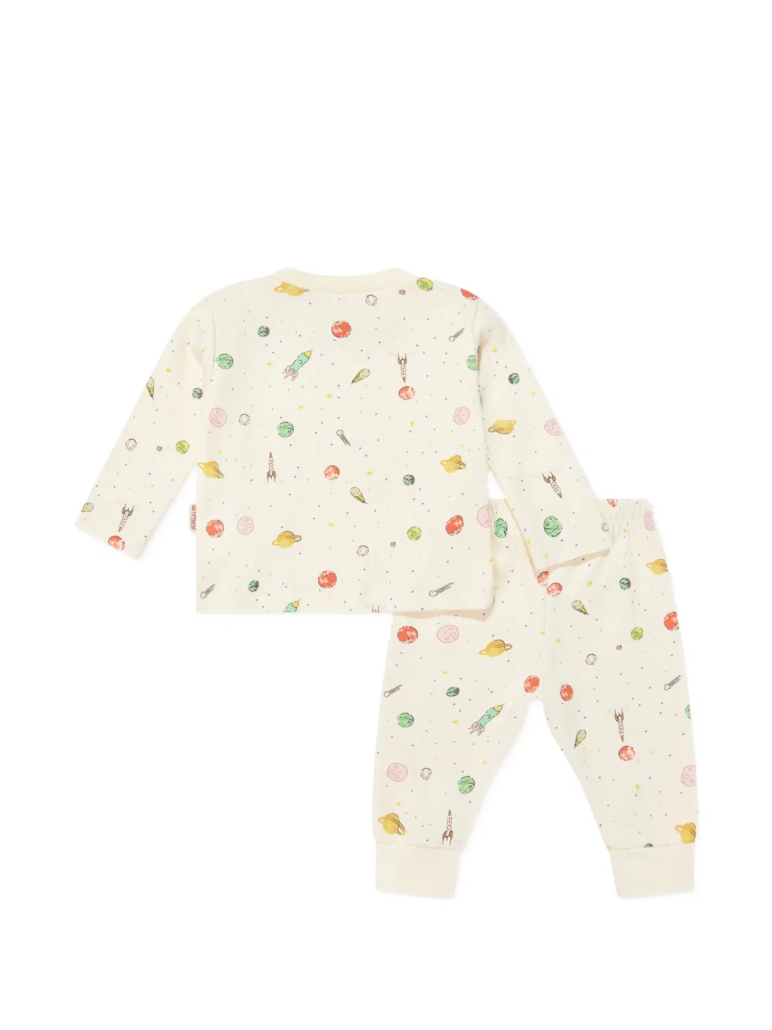 Комплект из топа и брюк с принтом Tiffany Kids, нейтральные цвета — фото 2