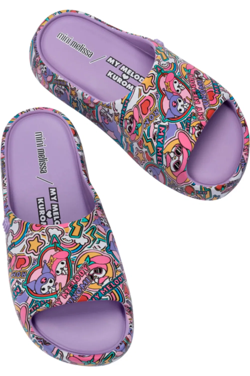 Детские сандалии платформа с Hello Kitty Mini Melissa, Lilac/Yellow — фото 4