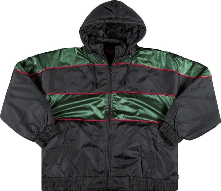 

Куртка Supreme Sports Piping Puffy Jacket 'Black', черный