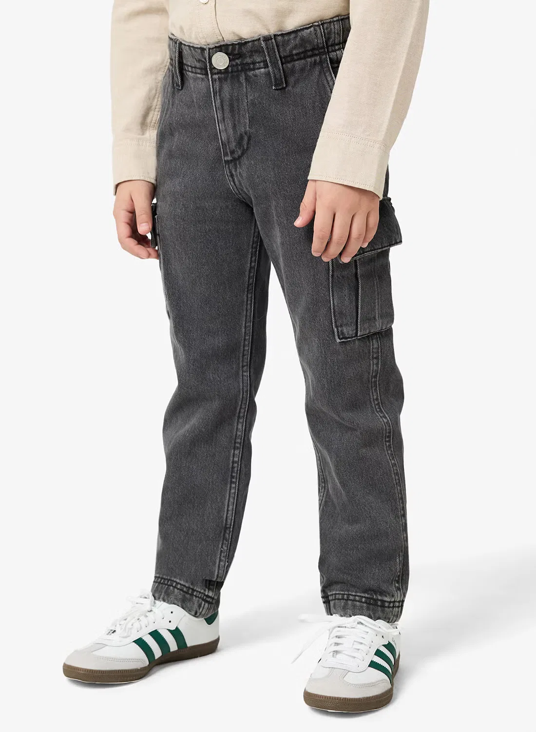 Jack & Jones Junior Джинсы прямого кроя для мальчиков, черный