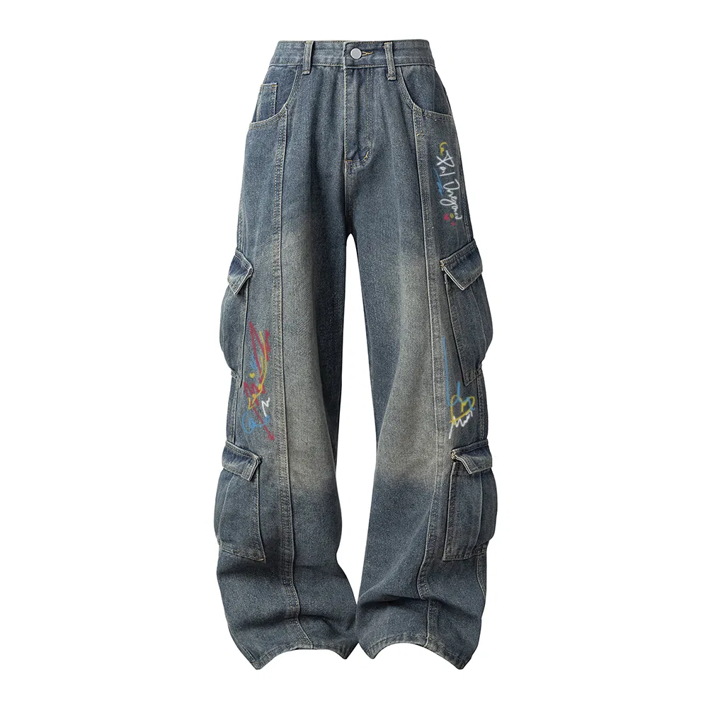 Детские джинсы прямого кроя средней посадки Vintage Blue PAL ONGACO