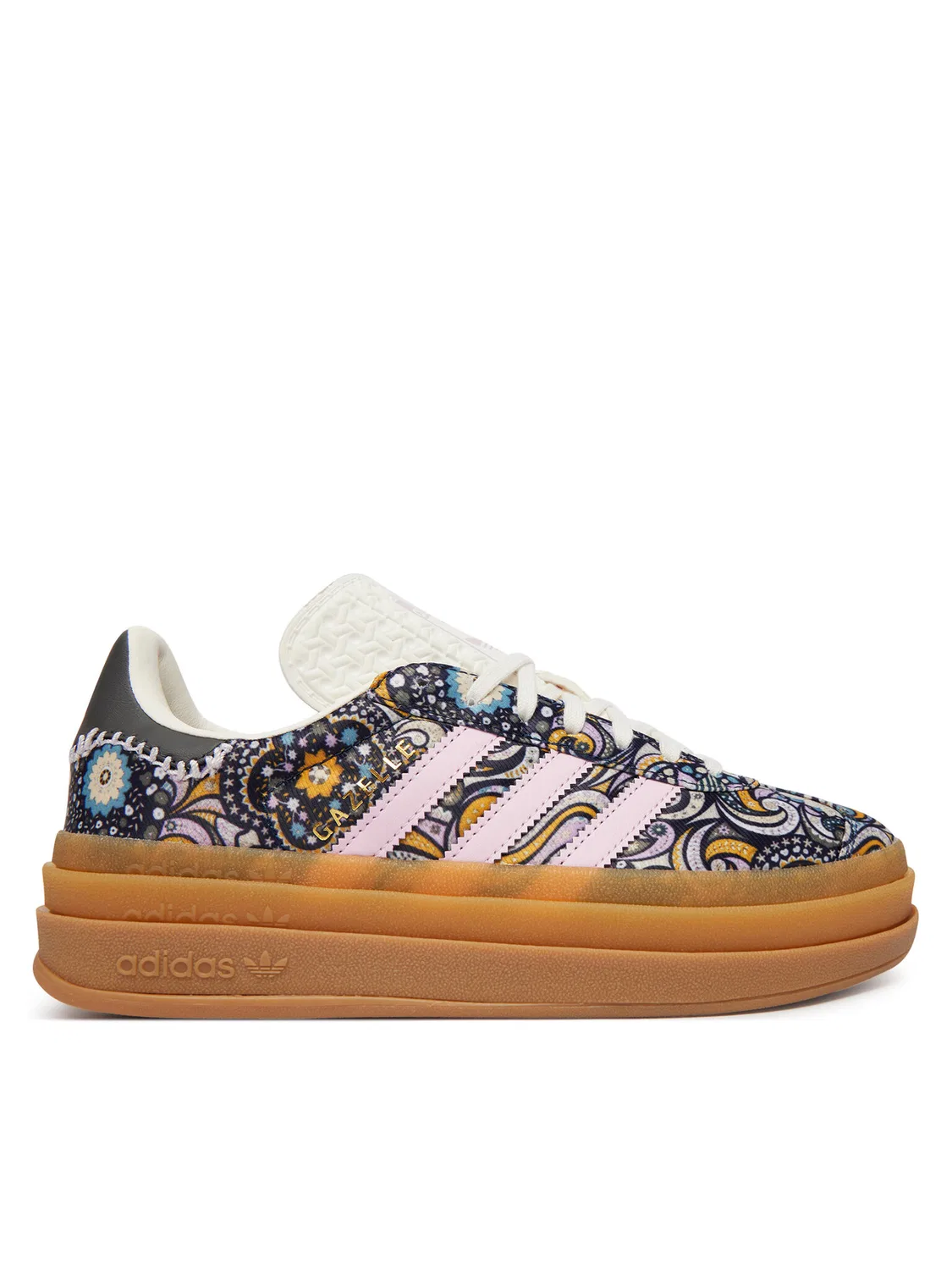 Кроссовки для девочки Liberty London Gazelle Bold Adidas, черный
