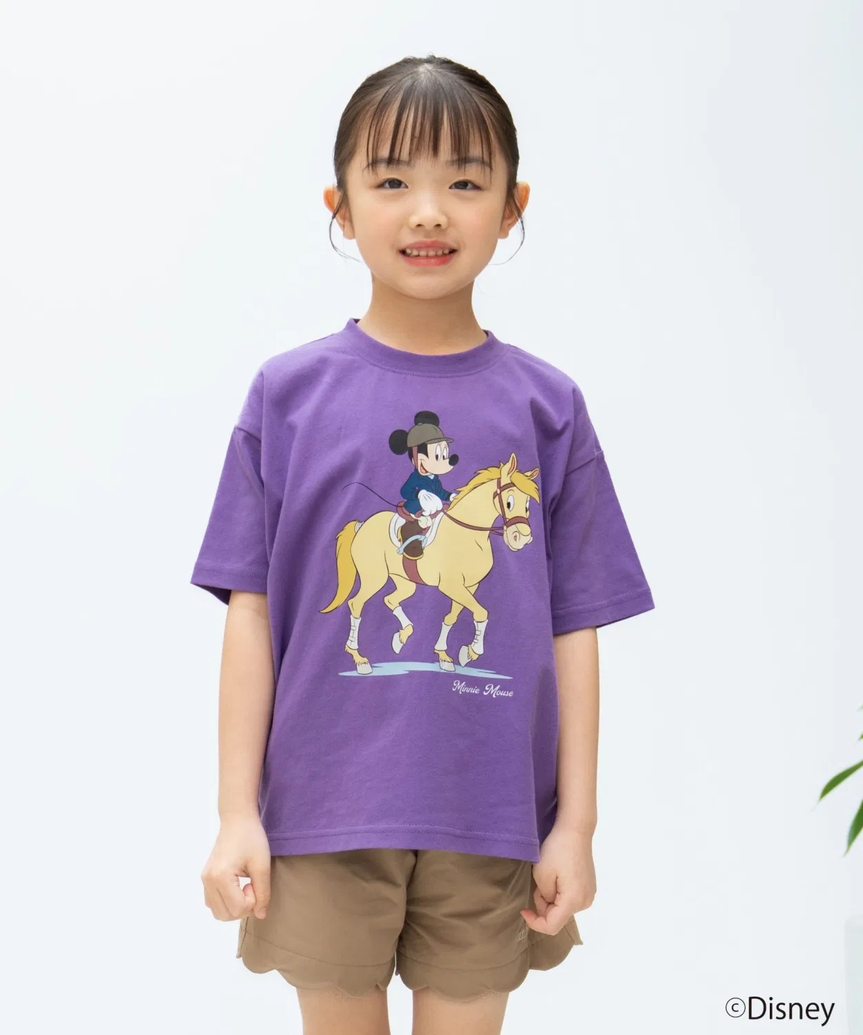 Детская футболка с принтом Спорт Mickey and Minnie and D. petit main, Лавандовый