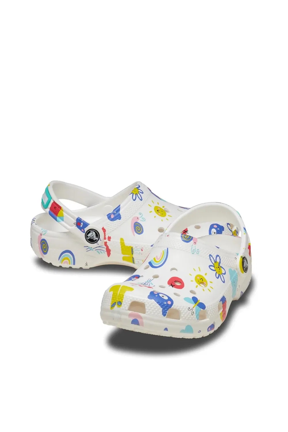 Детские классические сабо с графическим принтом Crocs, Multi — фото 3