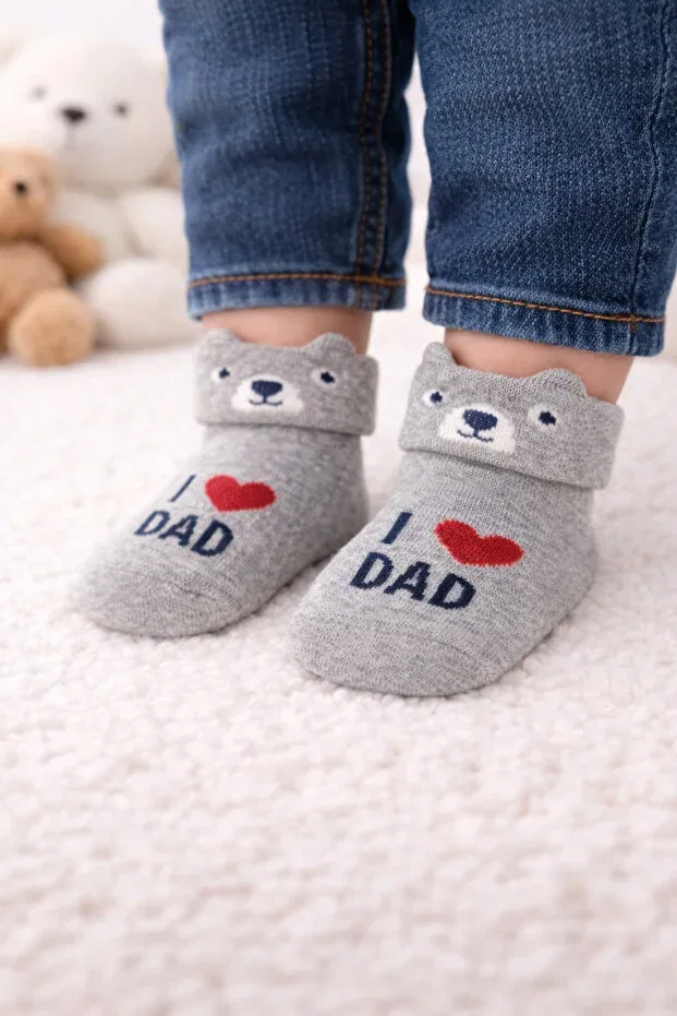 Детский комплект носков из махры с принтом Basics Solde, Multicolor — фото 3