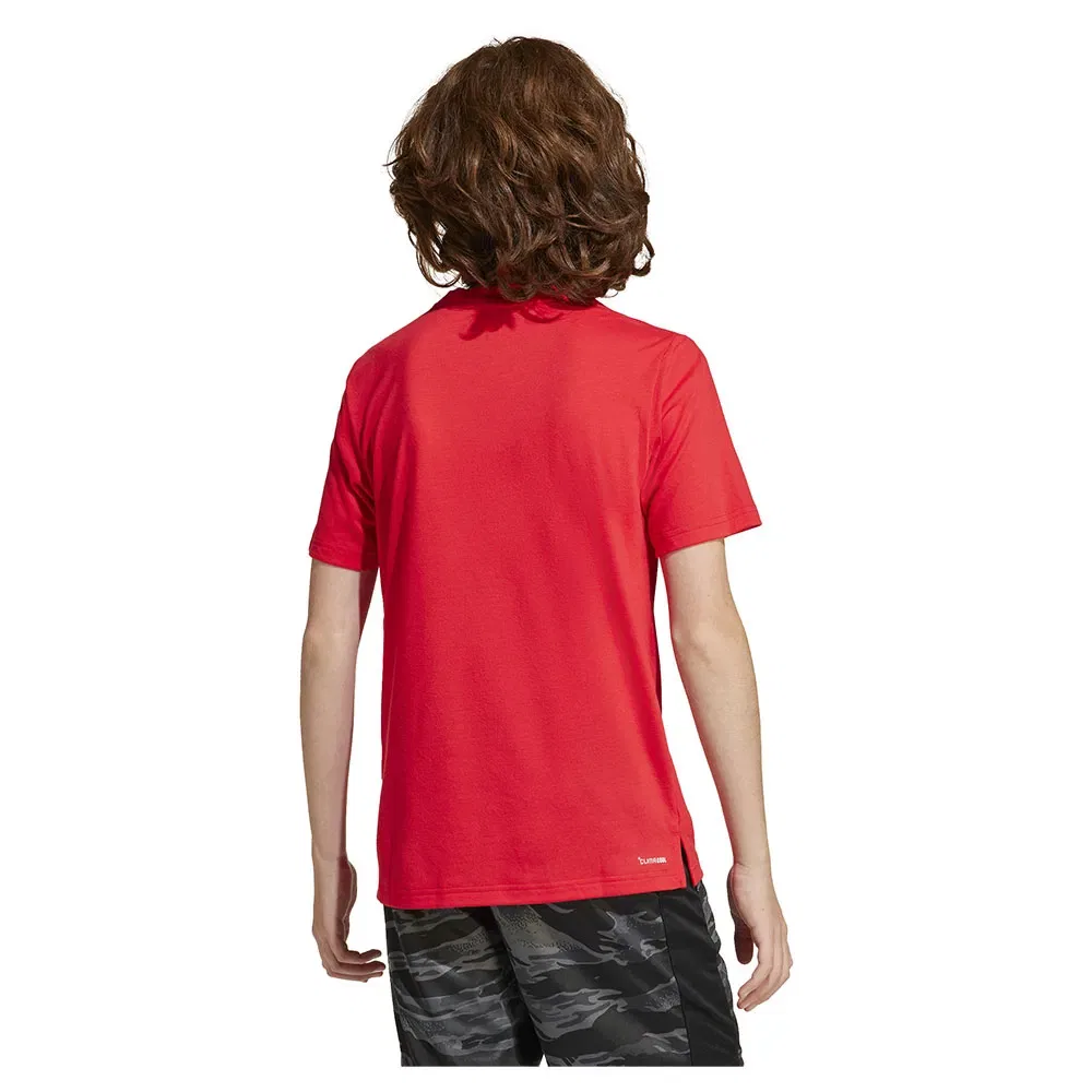 Футболка с коротким рукавом камуфляжный принт Adidas, красный — фото 2