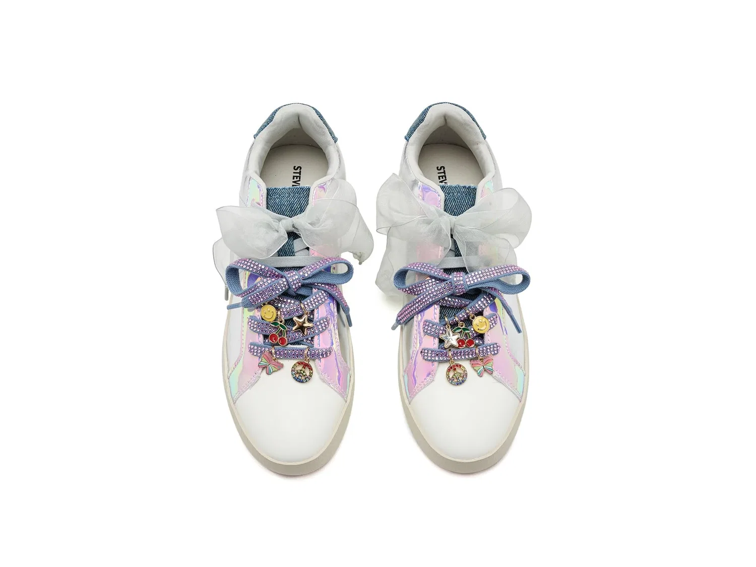 Кроссовки Rush (для маленьких и больших детей) Steve Madden Kids, Silver Multi — фото 3