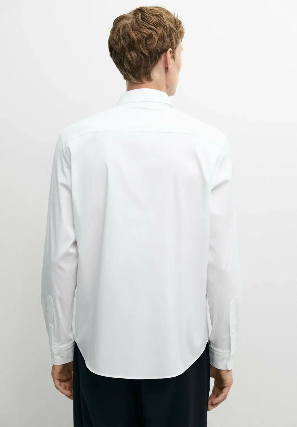 Классическая рубашка Massimo Dutti, White — фото 3