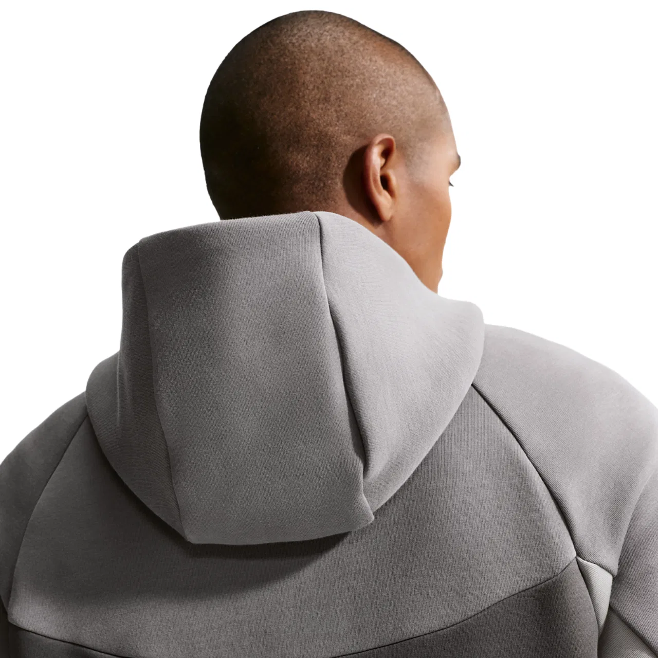 Мужская олимпийка Tech Fleece Windrunner Nike, цвет Pencil Point/Medium Ash/College Grey — фото 4