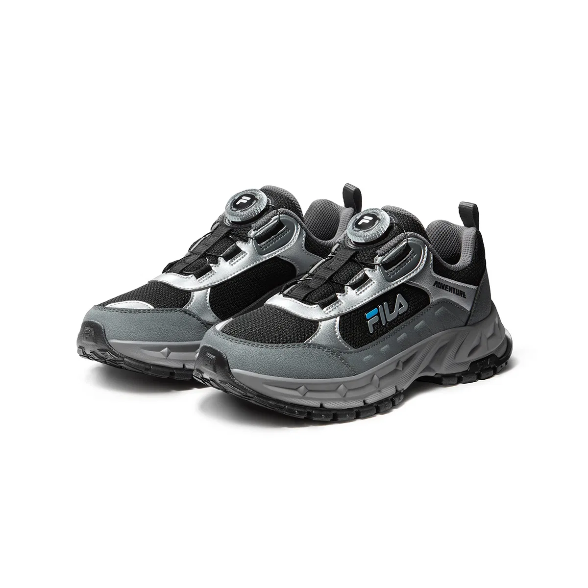 Детские кроссовки для активного отдыха FILA KIDS, Black/Space Silver — фото 4