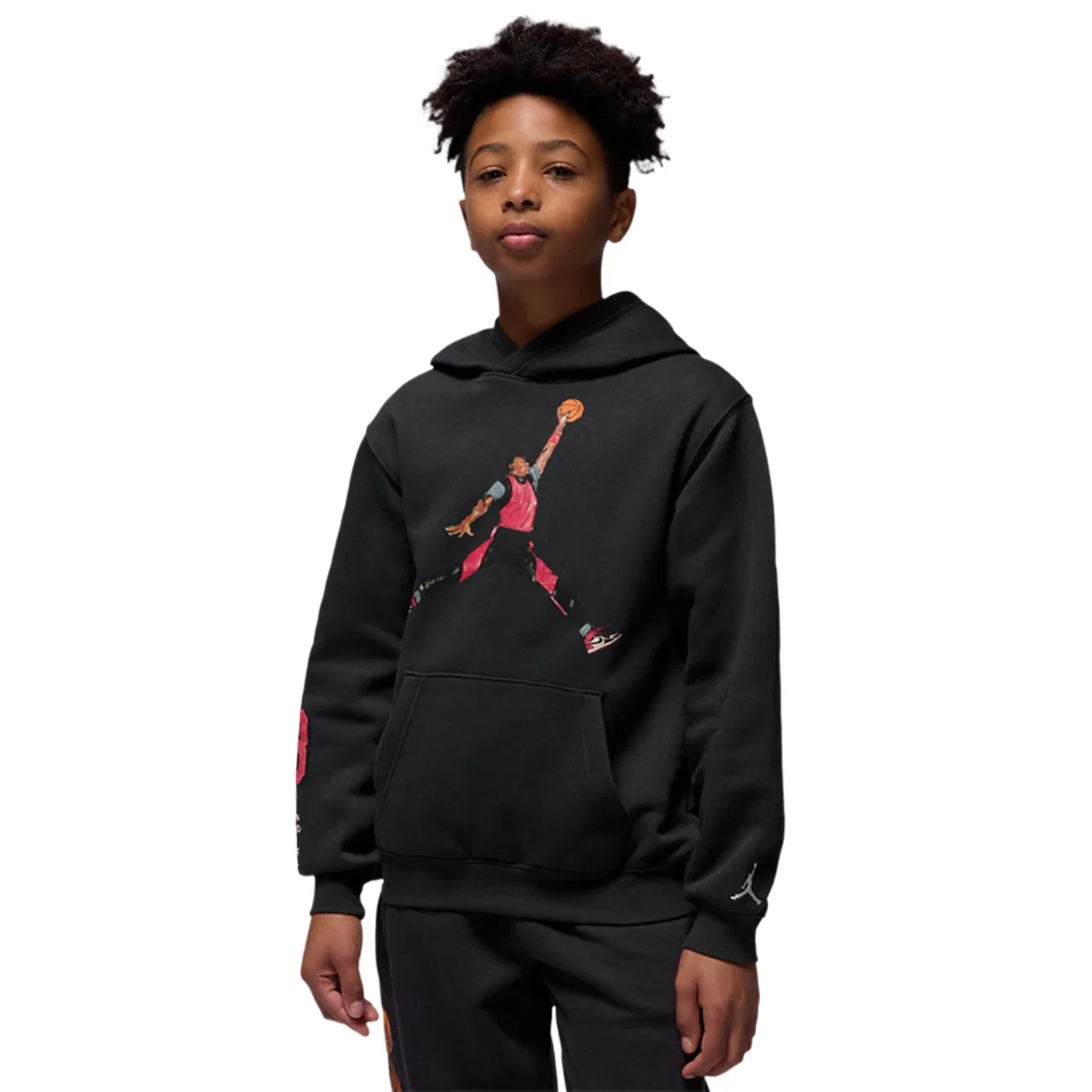 Худи для мальчиков Sketch Pullover Jordan, цвет Off Noir/Red