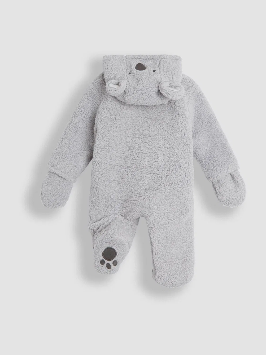 Комбинезон-конверт с капюшоном-коалой, JoJo Maman Bébé, серый — фото 4