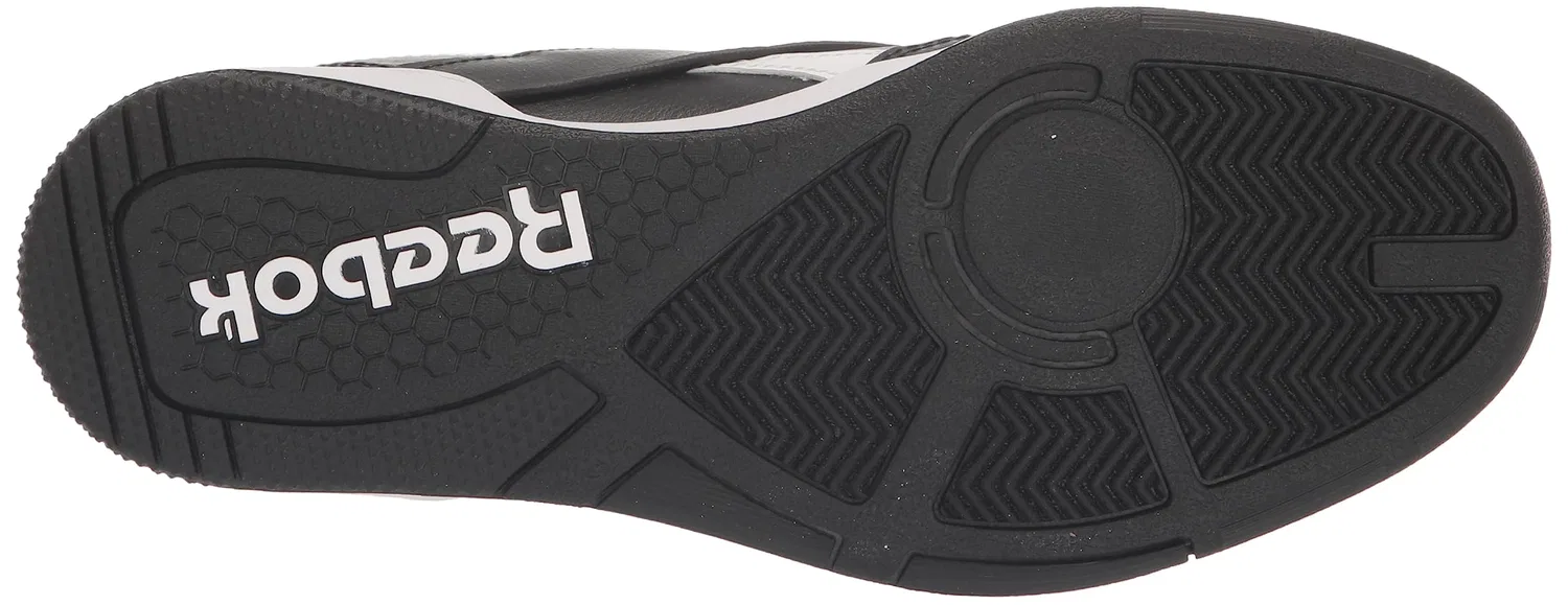 Детские кроссовки для мальчиков с закрытым носком Reebok Classic Leather Baby, Black White Pure Grey — фото 4