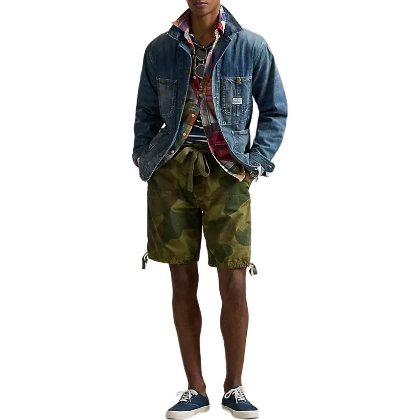 Мужские повседневные шорты с камуфляжным принтом Polo Ralph Lauren, Camouflage — фото 3