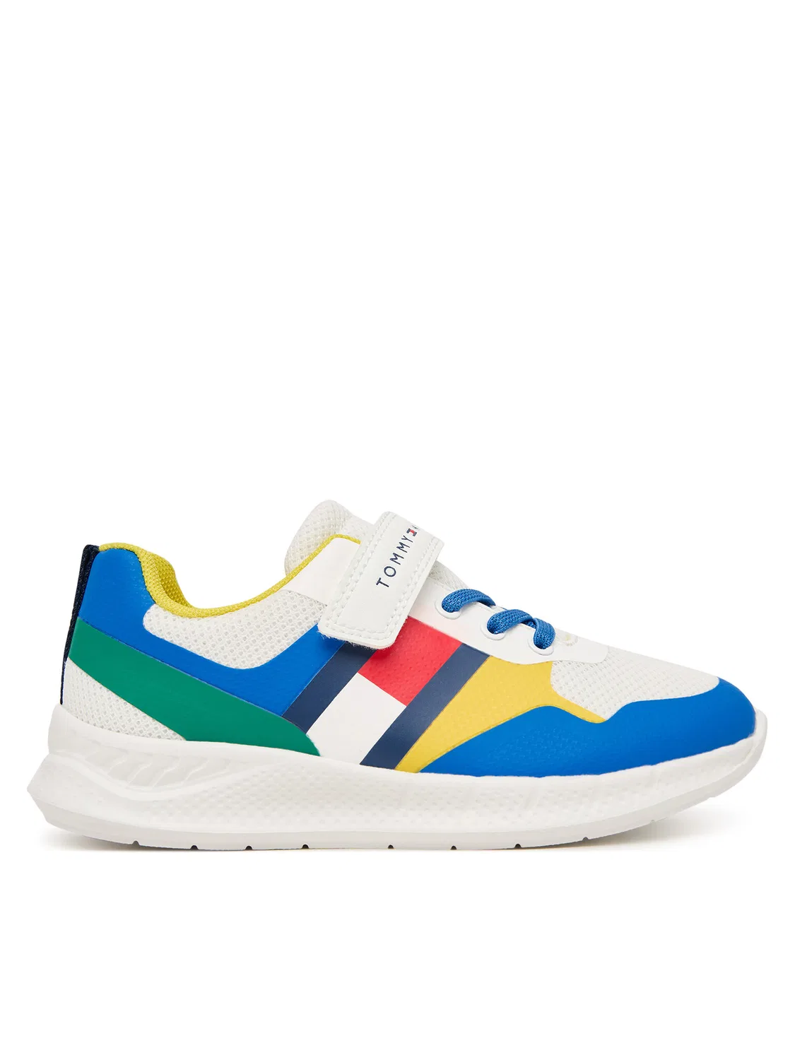 Кроссовки для мальчика Flag Low Cut Lace-Up/Velcro Tommy Hilfiger, разноцветный