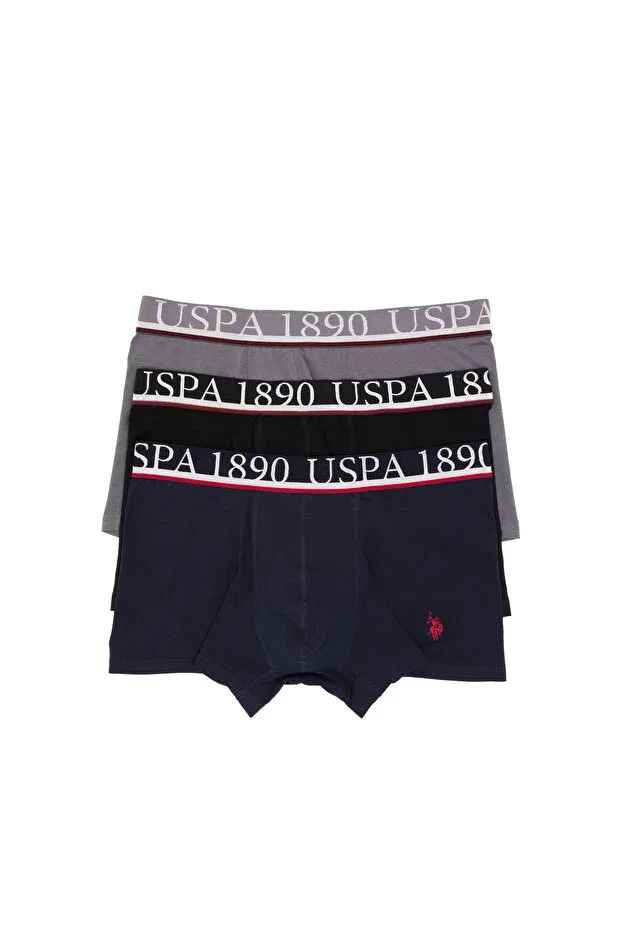 Мужской комплект боксеров с принтом U.S. Polo Assn., Navy Blue — фото 2