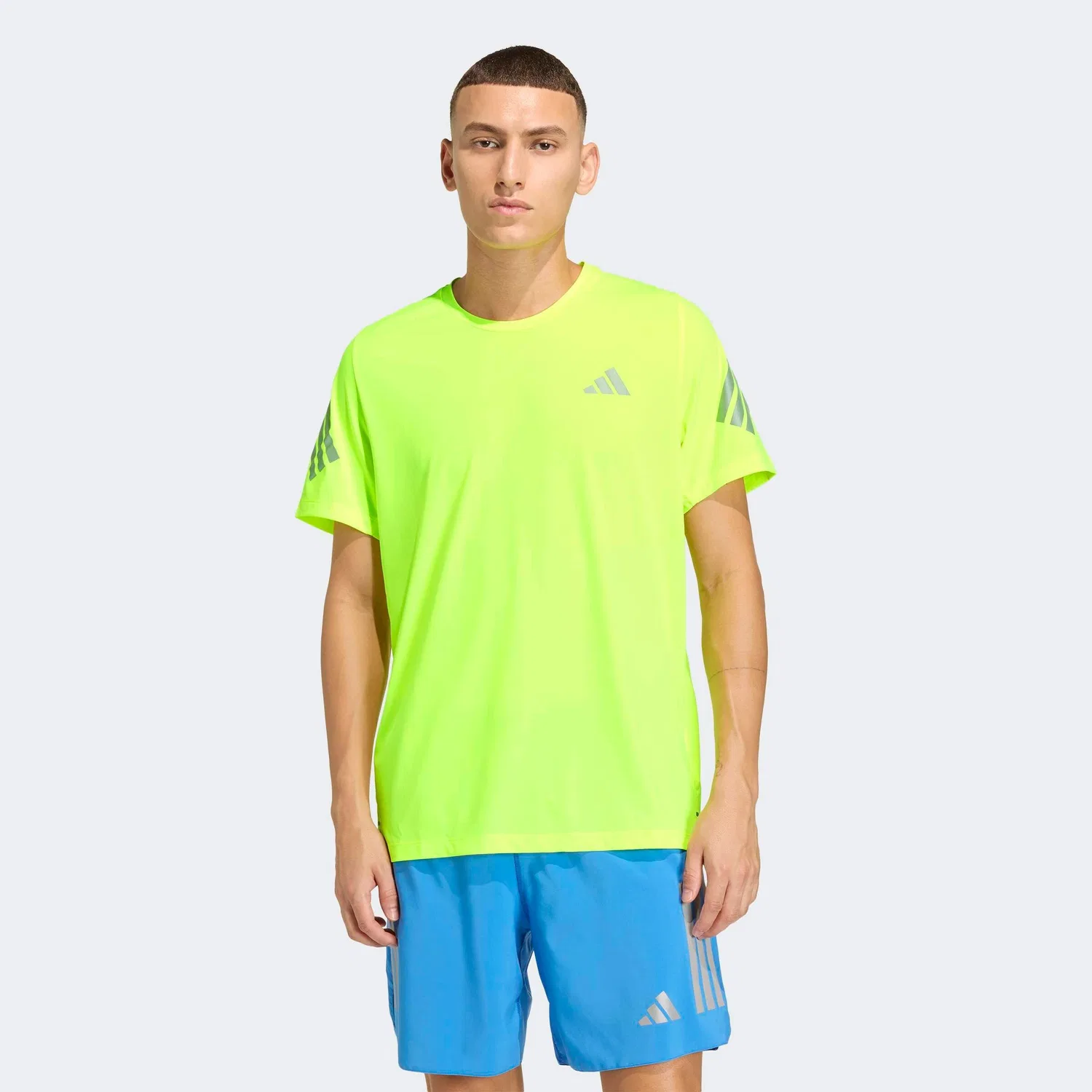 Спортивная футболка Adidas Performance Shirt Adi365 неоново-зеленого цвета — фото 4