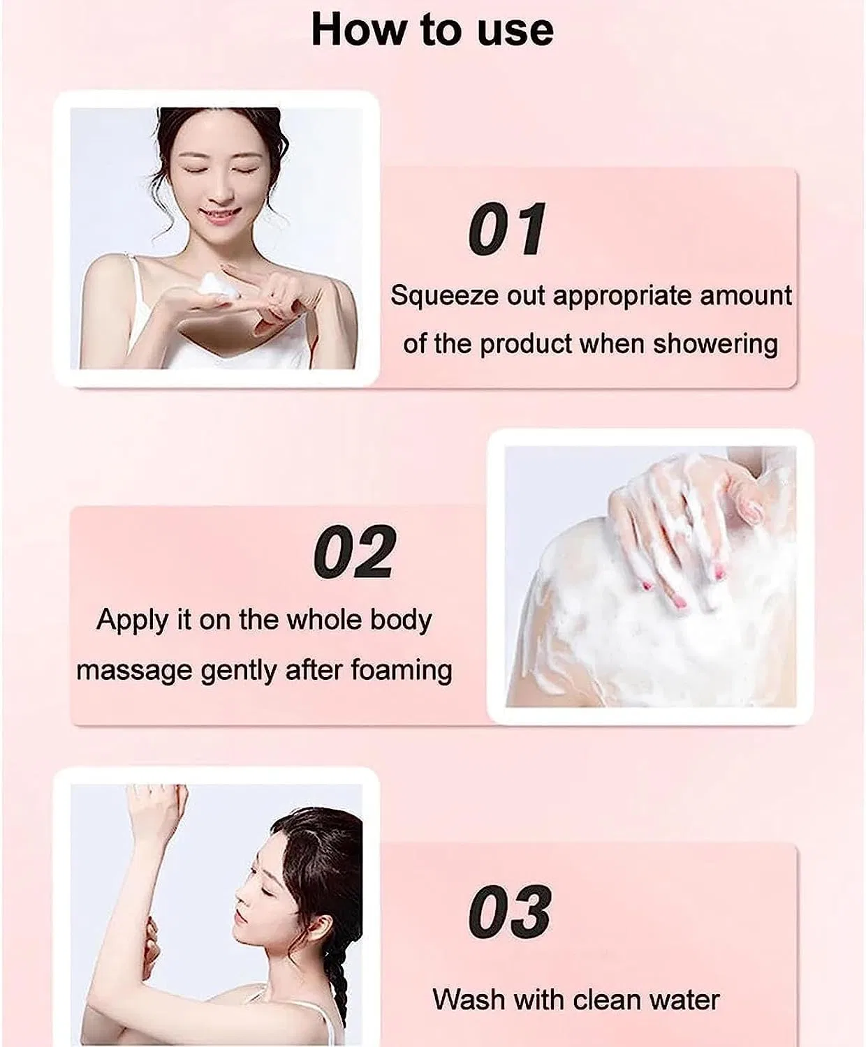 Гель для душа отбеливающий Peach, Qklovni, 2 шт по 380 мл — фото 4