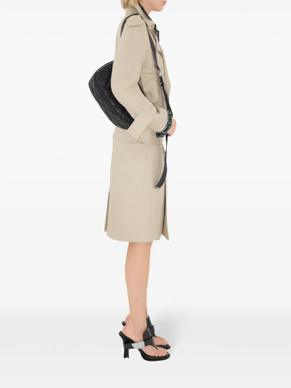 Куртка Burberry Canvas Trench Jacket, классический дизайн, желто-коричневый — фото 4