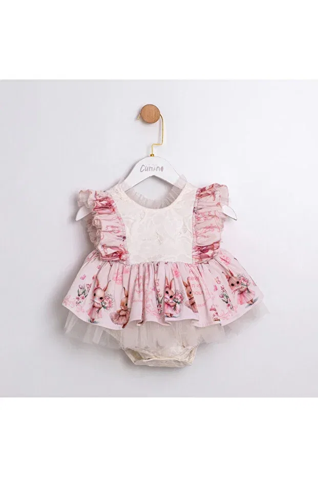 Детский комбинезон для девочек с принтом Bebeğim Butik, Pink