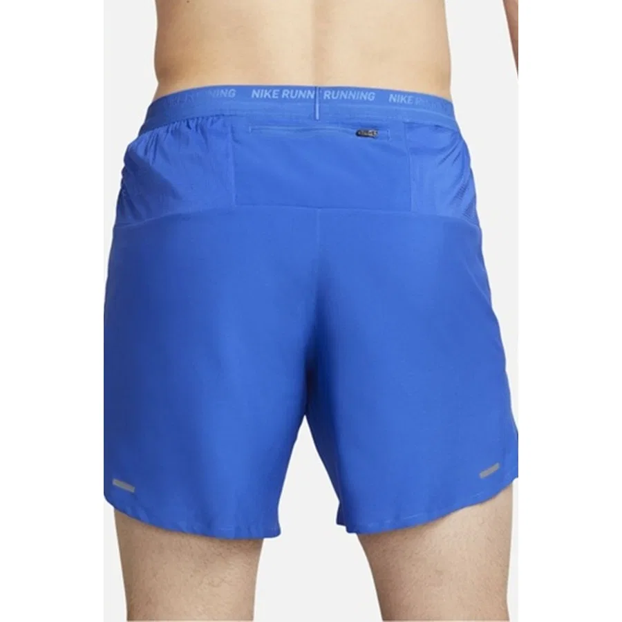 Шорты спортивные с технологией Dri-FIT, модель Dri-FIT Stride 5In 13 cm Brief, Nike, Синий — фото 4