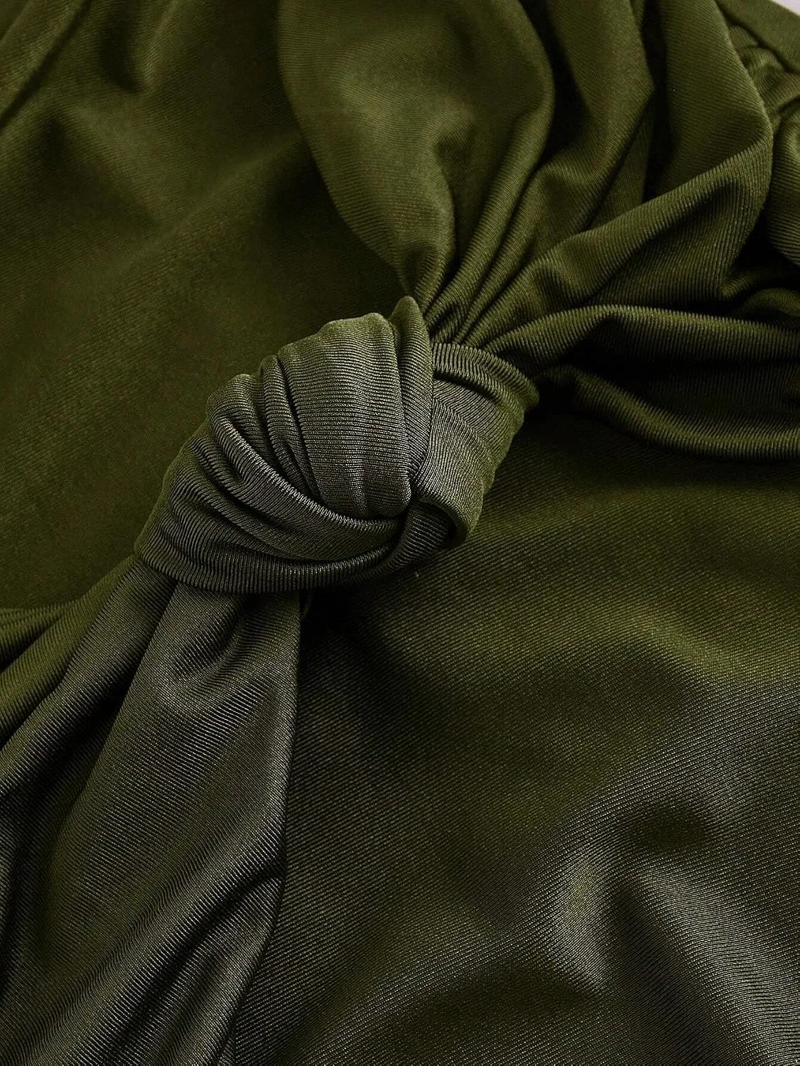 Женское облегающее платье миди с открытой спиной Bodycon, Army Green — фото 3