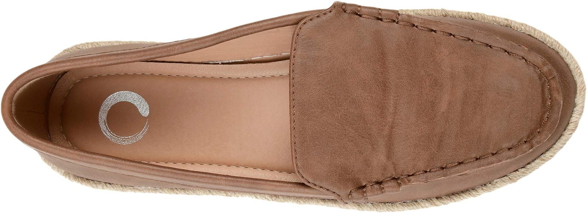 Лоферы Journee Collection Comfort Foam Balie Espadrille Flat, коричневый — фото 2