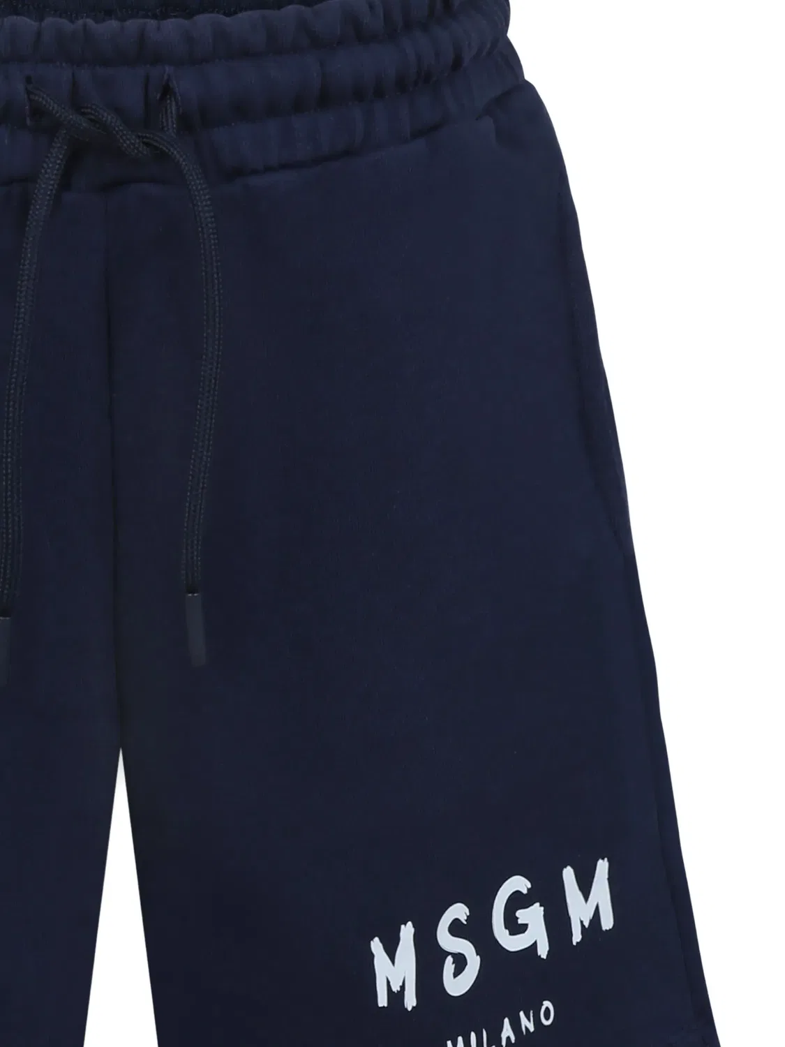 Шорты для мальчиков из хлопка MSGM, синий — фото 3