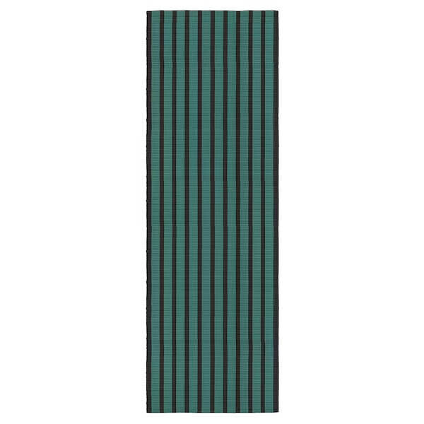 

Ковер Ikea Vagskylt Woven, 80x250 см, темно-зеленый/черный