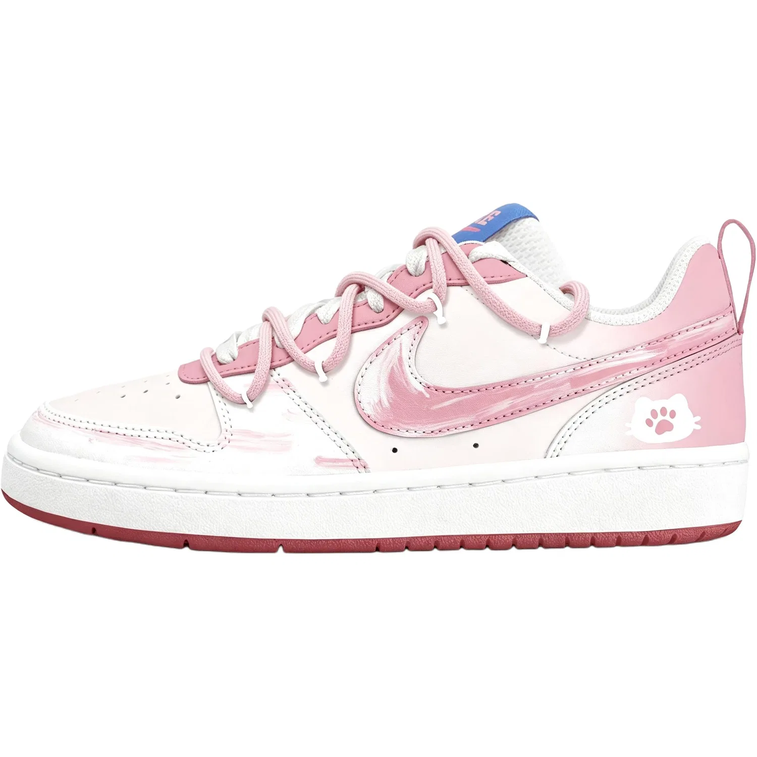 Детские кроссовки для скейтбординга Court Borough 2 Nike, Pink — фото 3