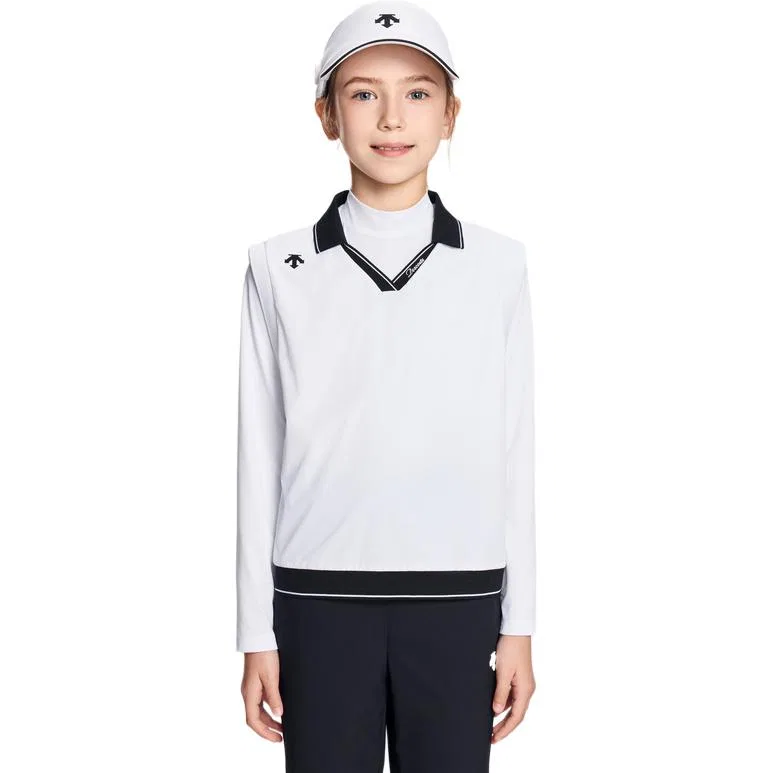Детский комплект из 2 предметов DESCENTE Golf, Brilliant White