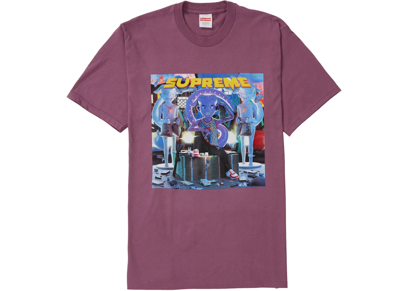 Мужская футболка с принтом Supreme Tee, Plum