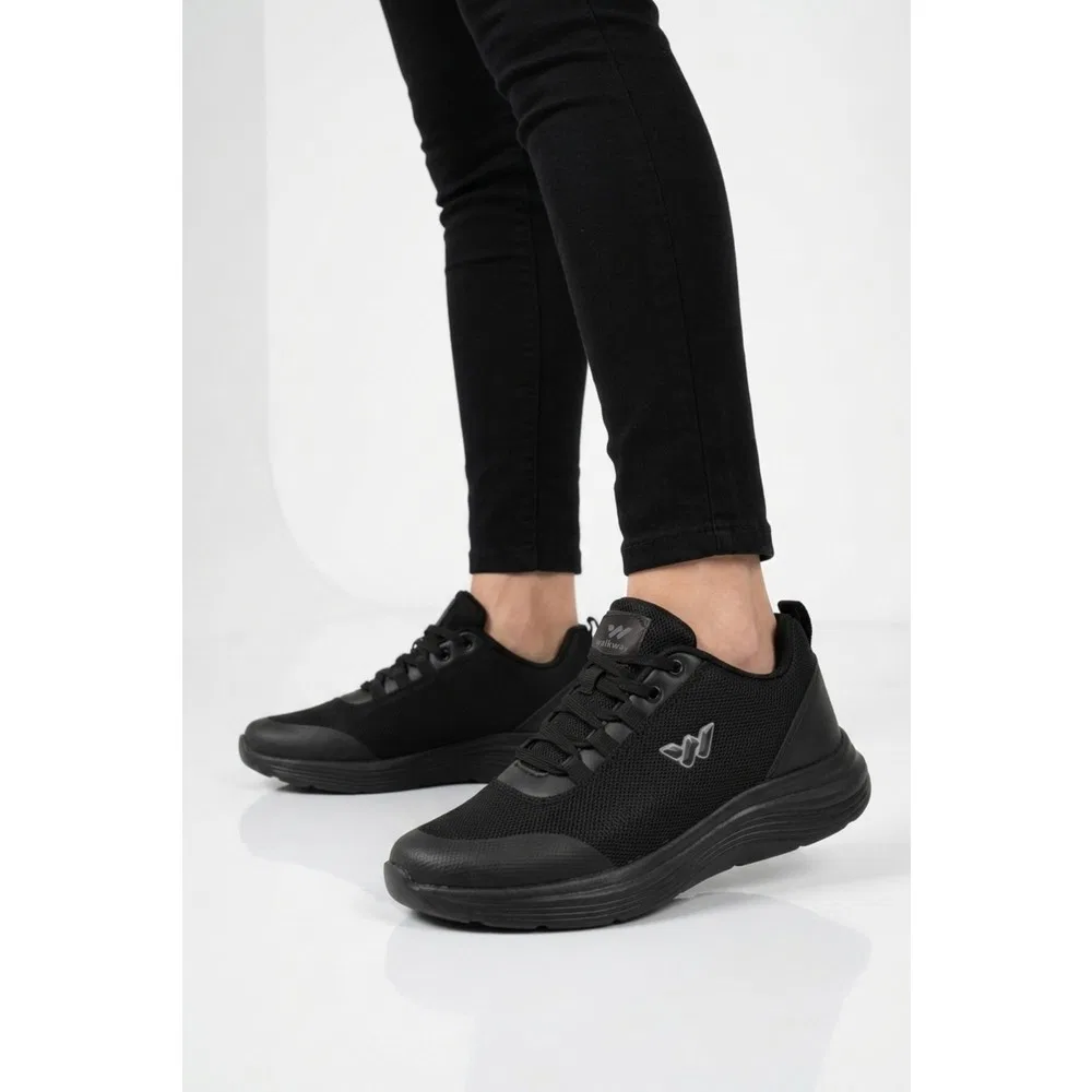 Детские спортивные кроссовки легкие дышащие Siyah Tekstil Hafif Unisex Spor Ayakkabı 26111 Pete G Walkway — фото 3