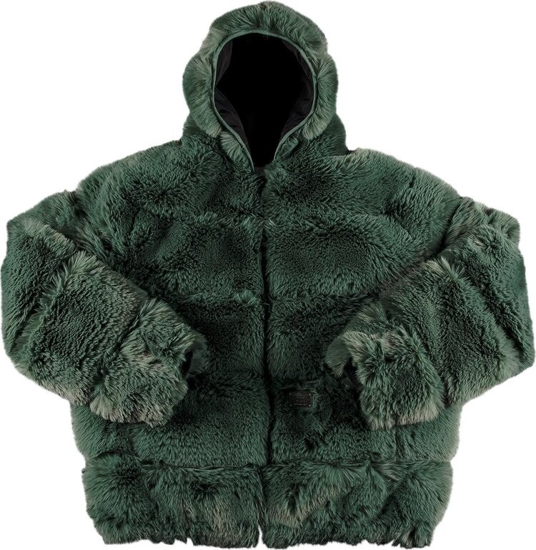 

Куртка Supreme x WTAPS Faux Fur Hooded Jacket 'Green', зеленый