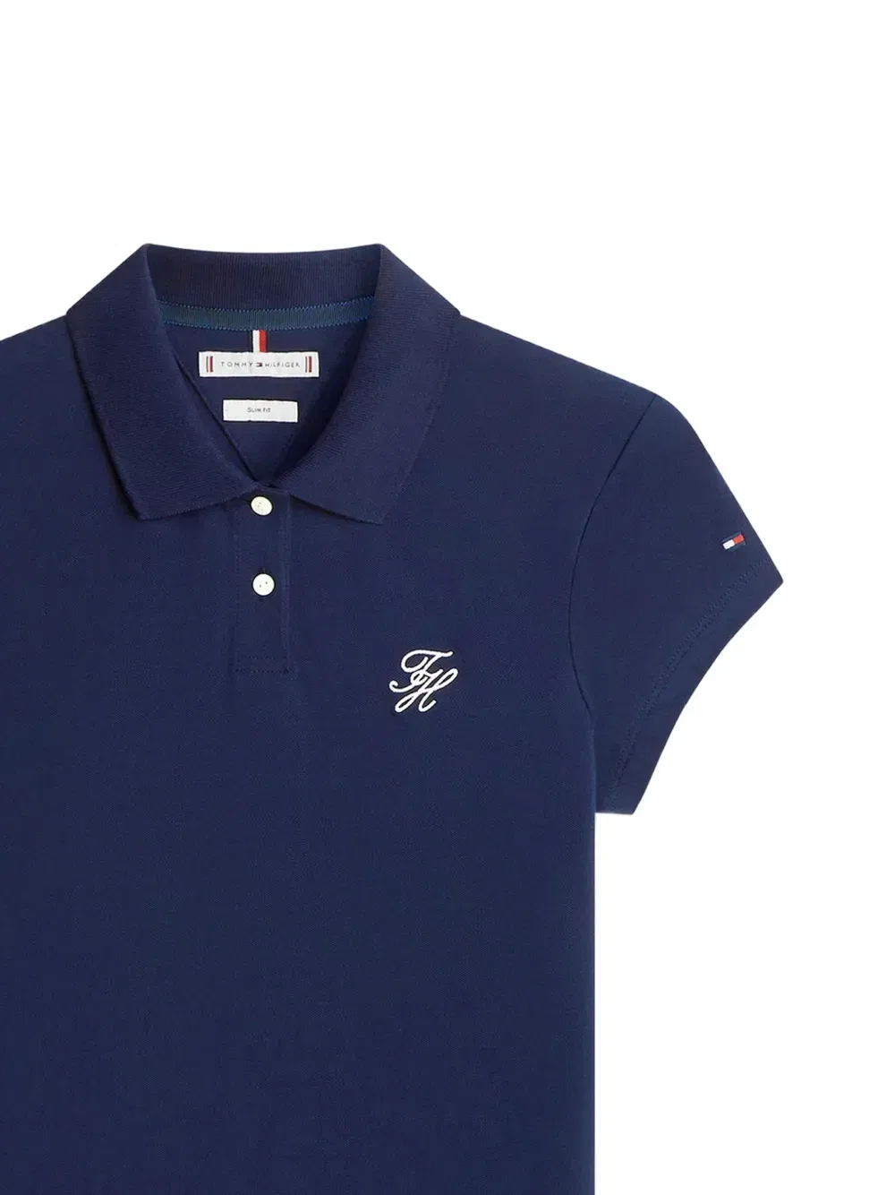Рубашка поло с вышивкой (1985 год) Tommy Hilfiger, синий — фото 2