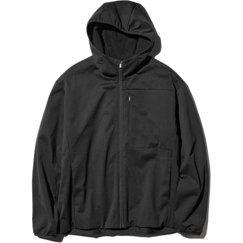 Мужская куртка с капюшоном Black UNIQLO