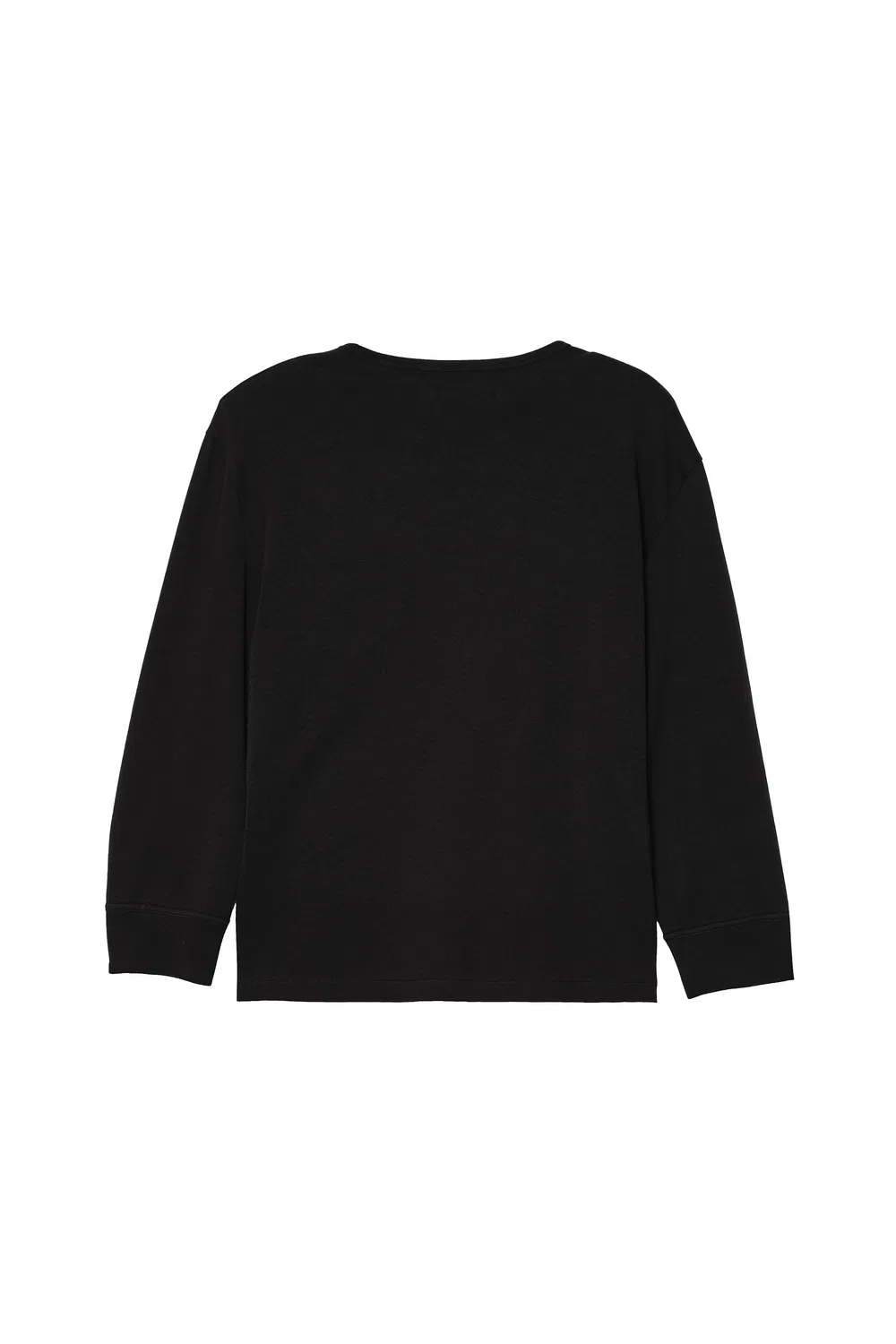 Укороченная футболка Henley ZARA, Black — фото 3