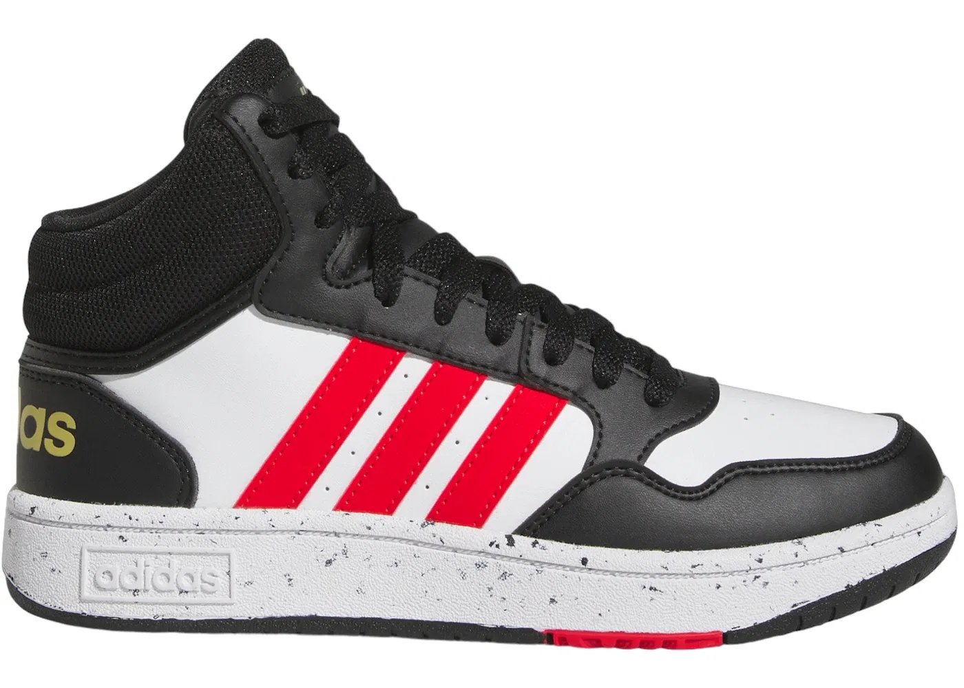 Детские кроссовки Lifestyle Adidas Hoops Mid, Cloud White Vivid Red Core Black
