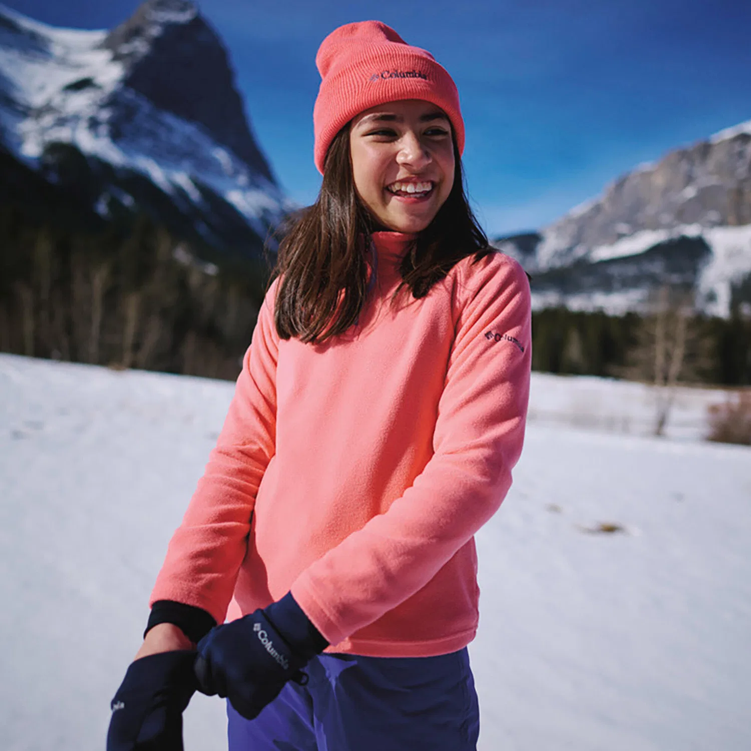Детская флисовая куртка Glacial Fleece Columbia, Rot — фото 3