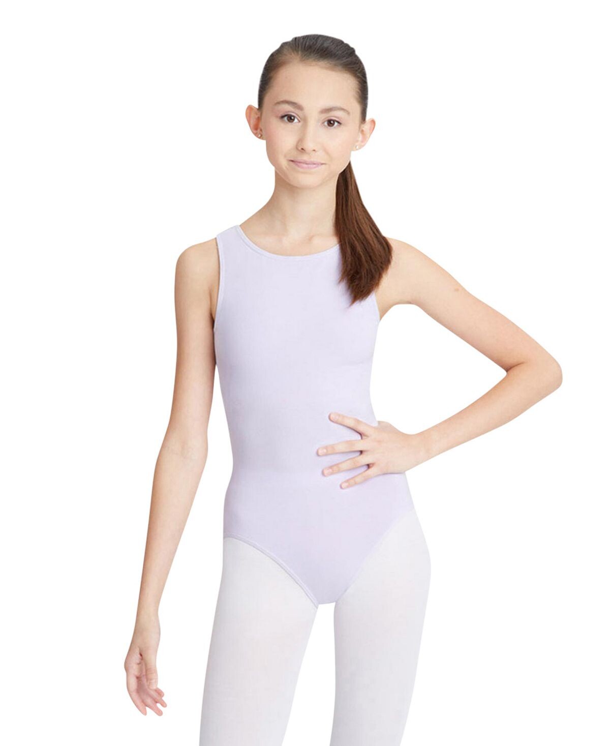 

Купальник с высоким воротником Capezio, фиолетовый