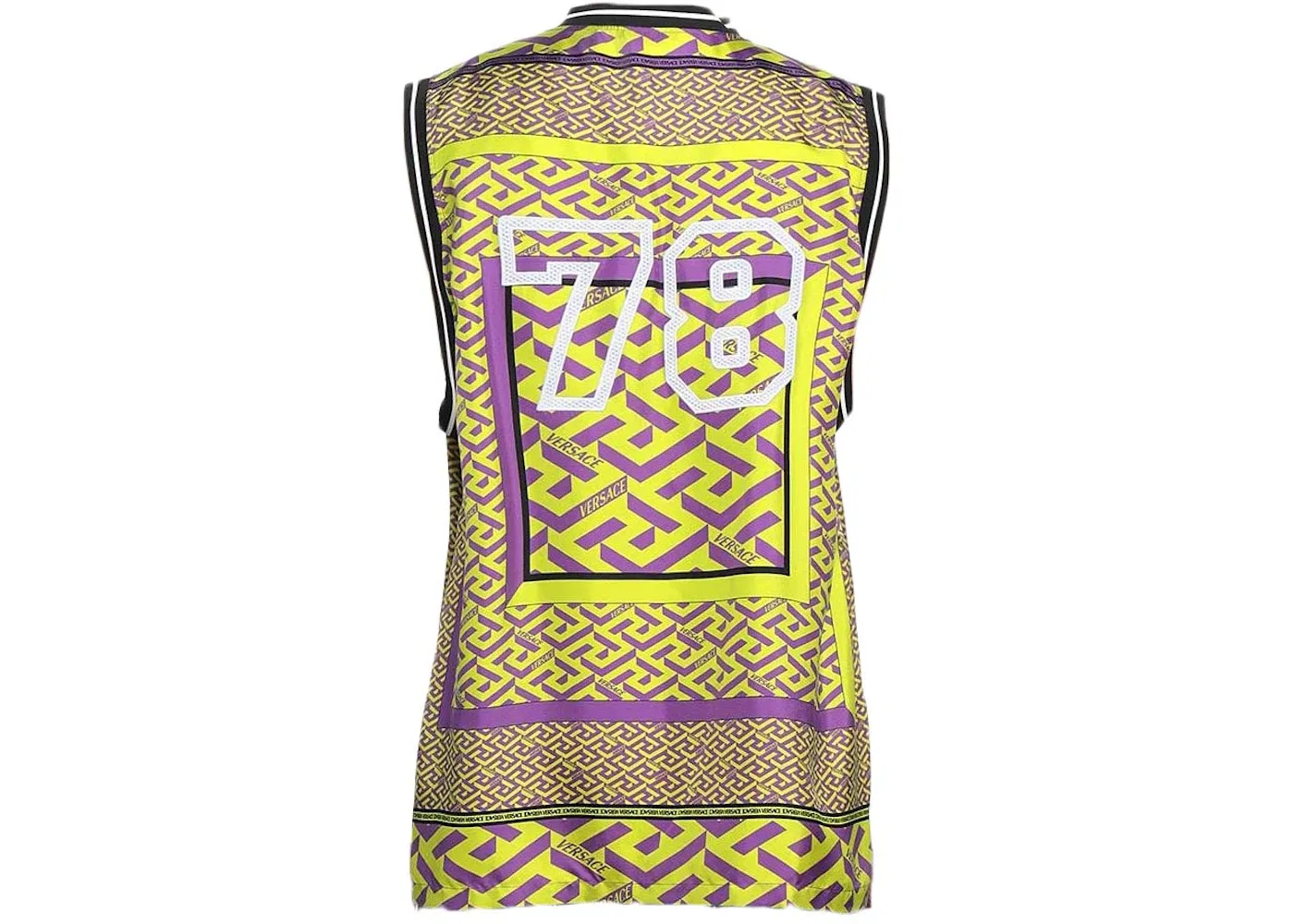 Мужской топ-майка с принтом Versace 78, Lime Green/Multi — фото 2