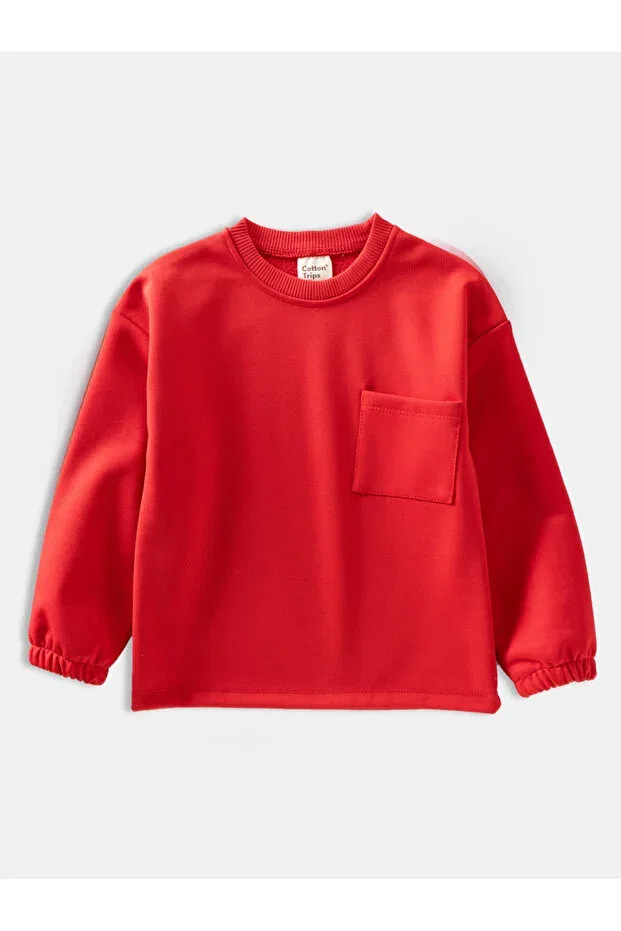 Детское худи для мальчиков с длинным рукавом Cotton Trips, Red