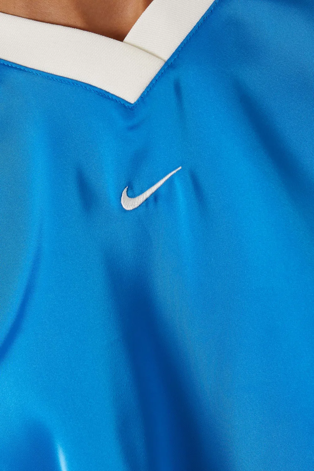 Топ спортивный из атласа Nike, синий — фото 4