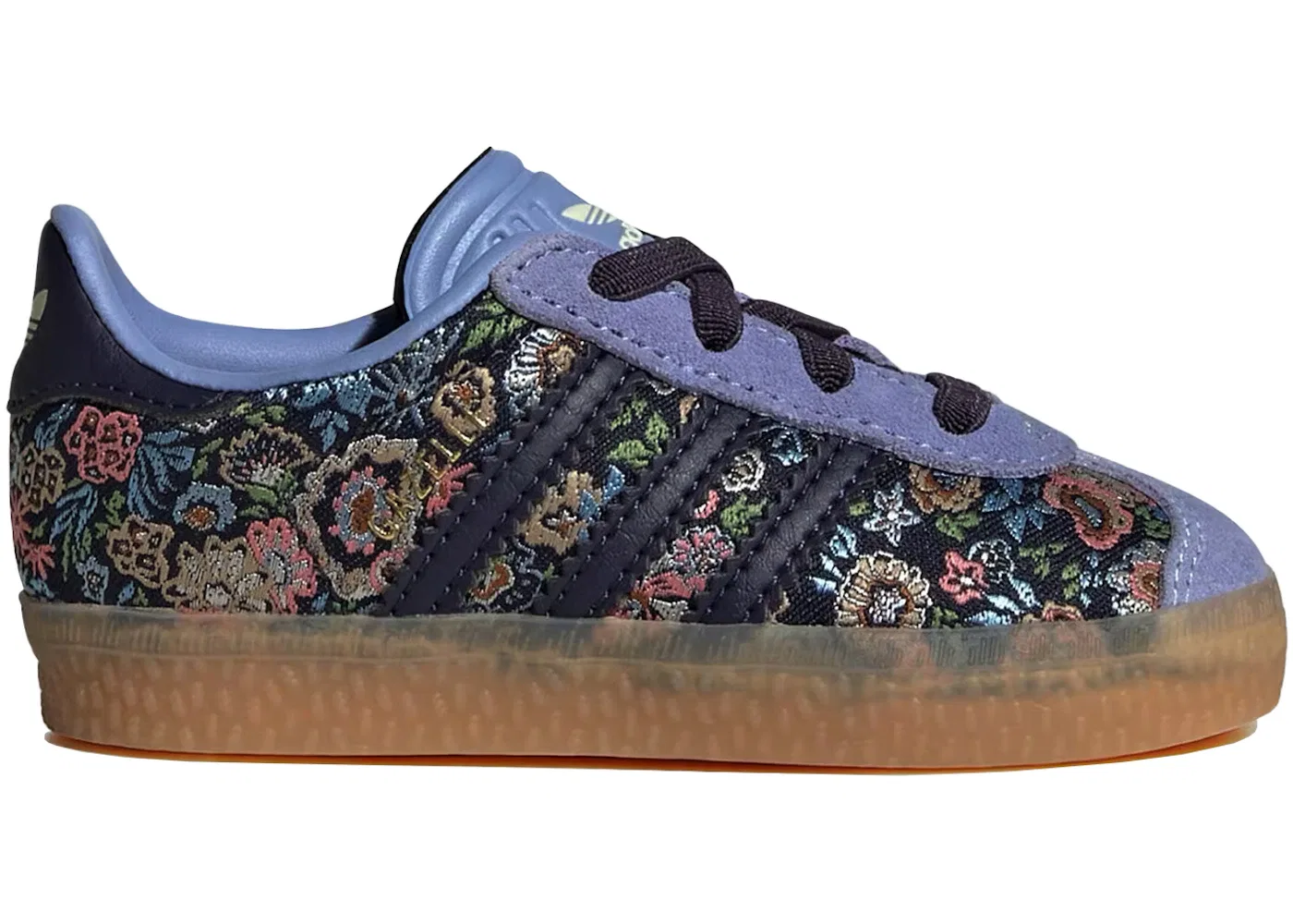 Детские кроссовки с принтом Adidas Gazelle Comfort Closure, Supplier Colour/Supplier Colour/Gum