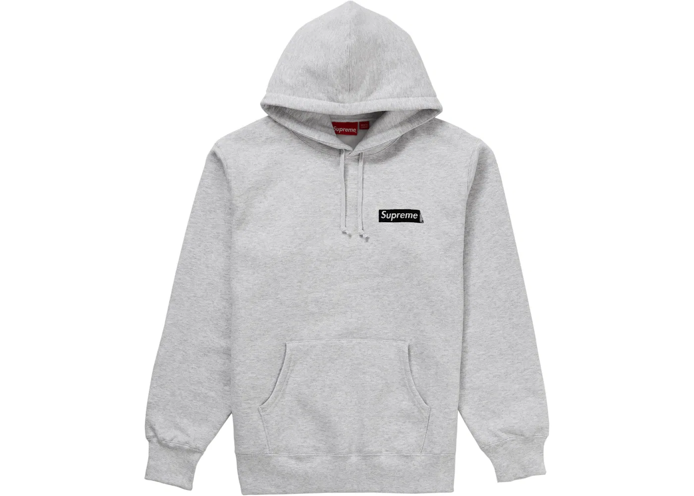 Мужской худи с принтом Stop Crying Hooded Sweatshirt Supreme, Ash Grey